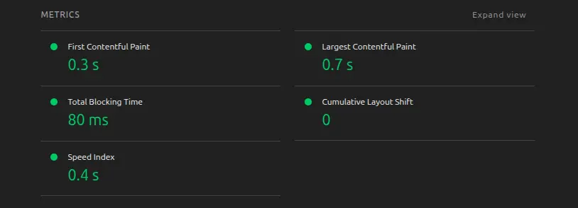 WEB-21 About metrics