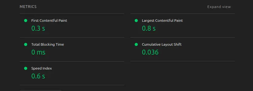 WEB-17 Impact metrics